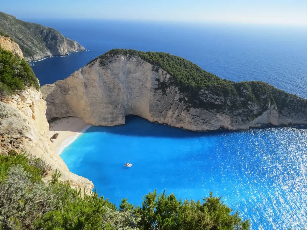 Paysage grec ensoleillé