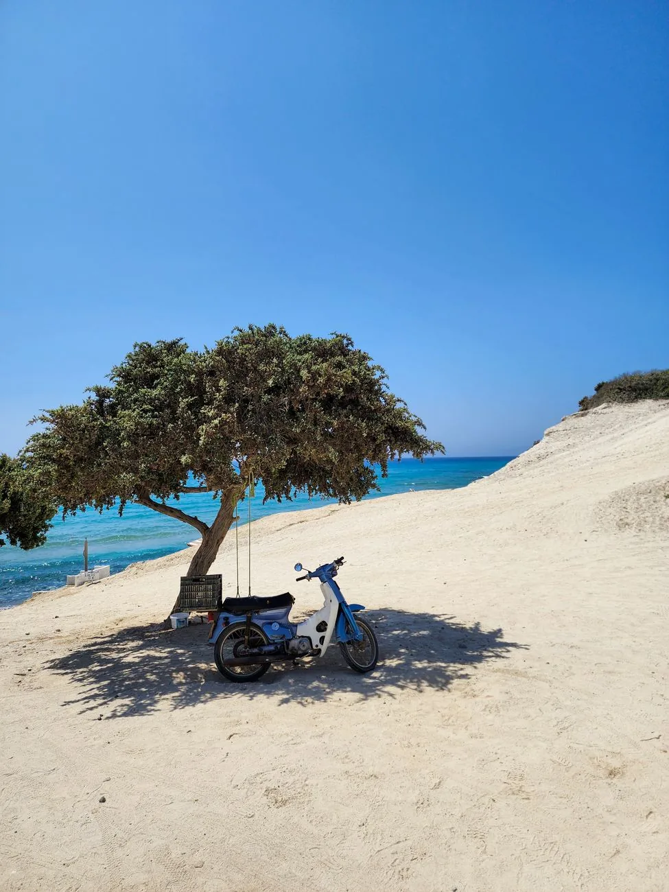 Sable blanc et eaux turquoise d'une plage de la presqu'île de Kefalos, au sud-ouest de Kos