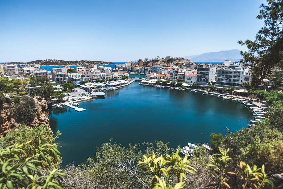 Le lac de Voulismeni à Agios Nikolaos